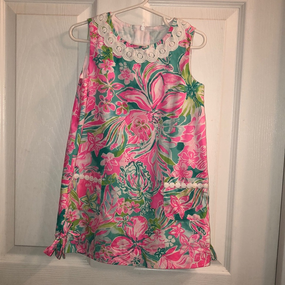 Lilly Pulitzer Girls Shift Dress Size 4